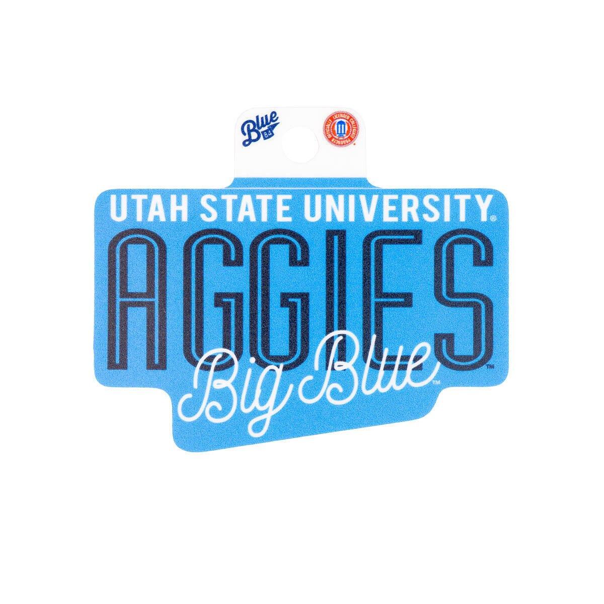 USU Aggies Big Blue Script Sticker